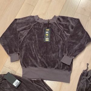 Suzie Kondi grey raglan sleeve Top X SMALL